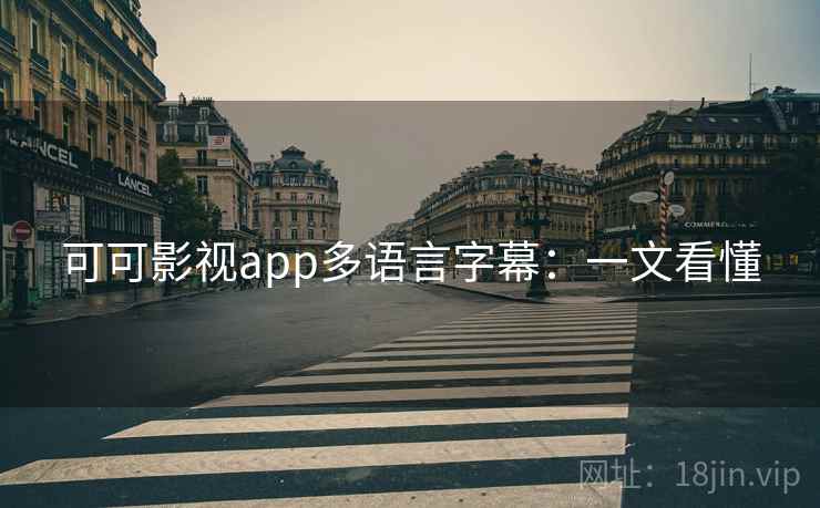 可可影视app多语言字幕：一文看懂